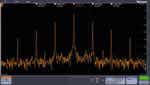 Automated peak markers identify critical information at a glance. As shown here, the five highest amplitude peaks that meet the threshold and excursion criteria are automatically marked along with each peak's frequency and amplitude.