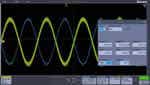 Flexible settings of AFG outputs. In this test case, 20% of noise was added to the Sine waveform.