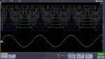 The 3 Series MDO with 3-MSO option is used to simultaneously view analog and digital signals by probing both sides of a D/A converter.