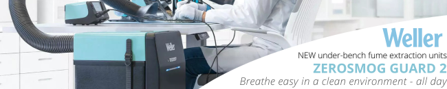 New from Weller ZeroSmog Guard 2 - breathe easy in a clean environment all day long