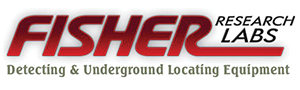 Fisher Research Labs "Detecting & Underground Locating Equipment" Logo