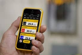 Fluke Connect App on Mobile Device