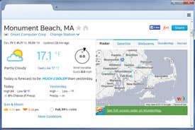 Seamless interface to Weather Underground